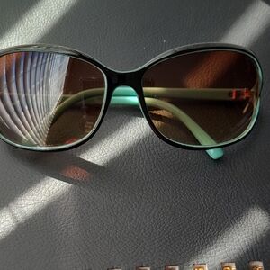 Source Unknown Black and Mint Sunglasses